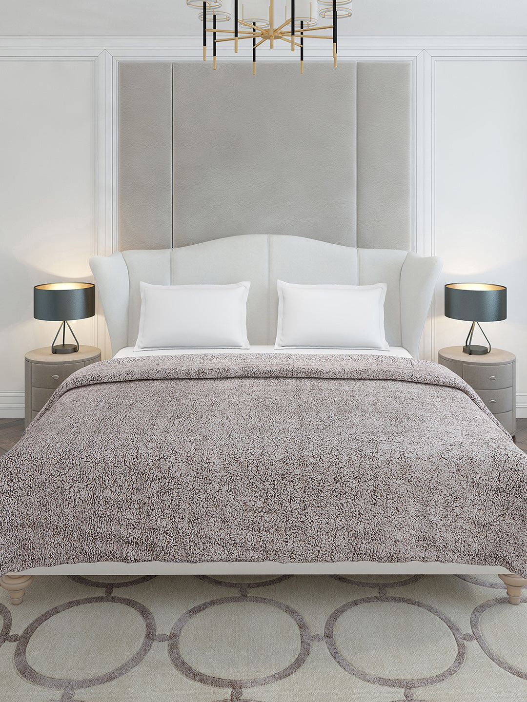 Solid Double Bed 300 GSM Blanket for AC Room - (Scotish)