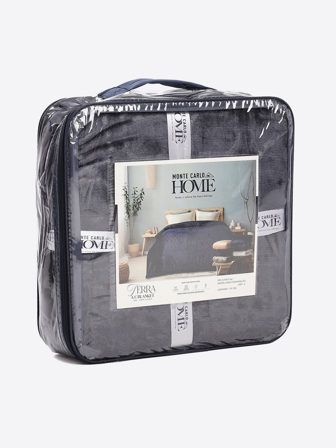 Printed Single Bed 210 GSM Blanket for AC Room - (Terra)