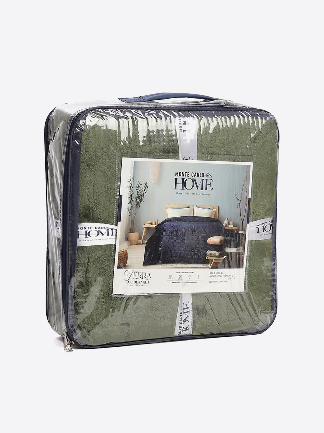 Printed Single Bed 210 GSM Blanket for AC Room - (Terra)
