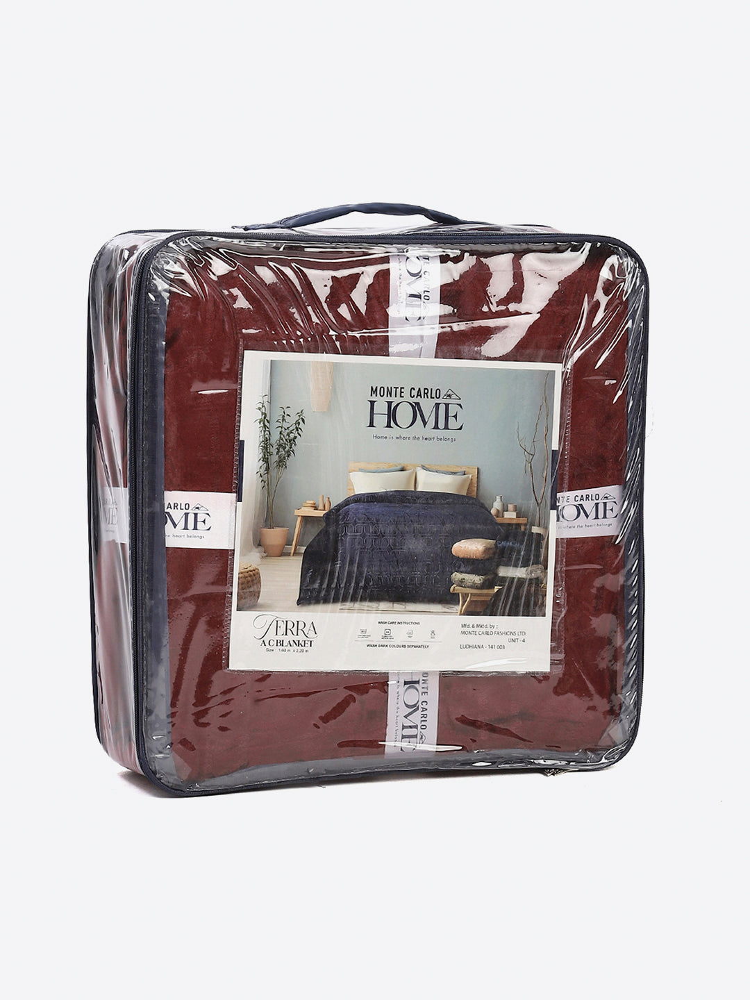 Printed Single Bed 210 GSM Blanket for AC Room - (Terra)