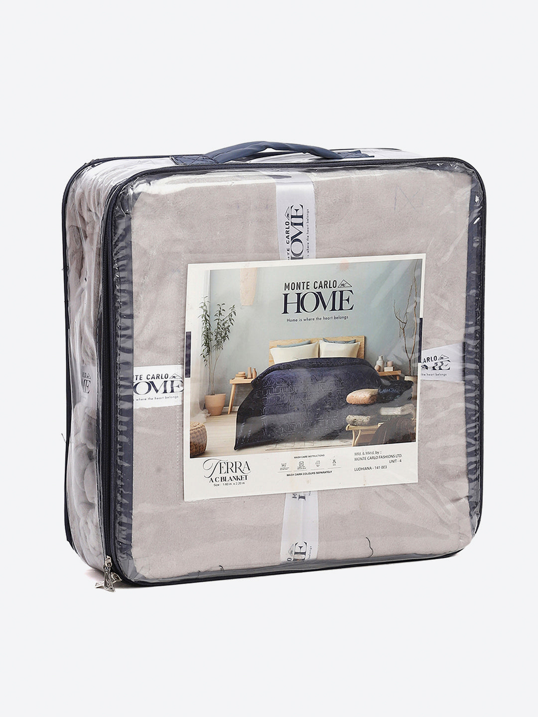 Printed Single Bed 210 GSM Blanket for AC Room - (Terra)
