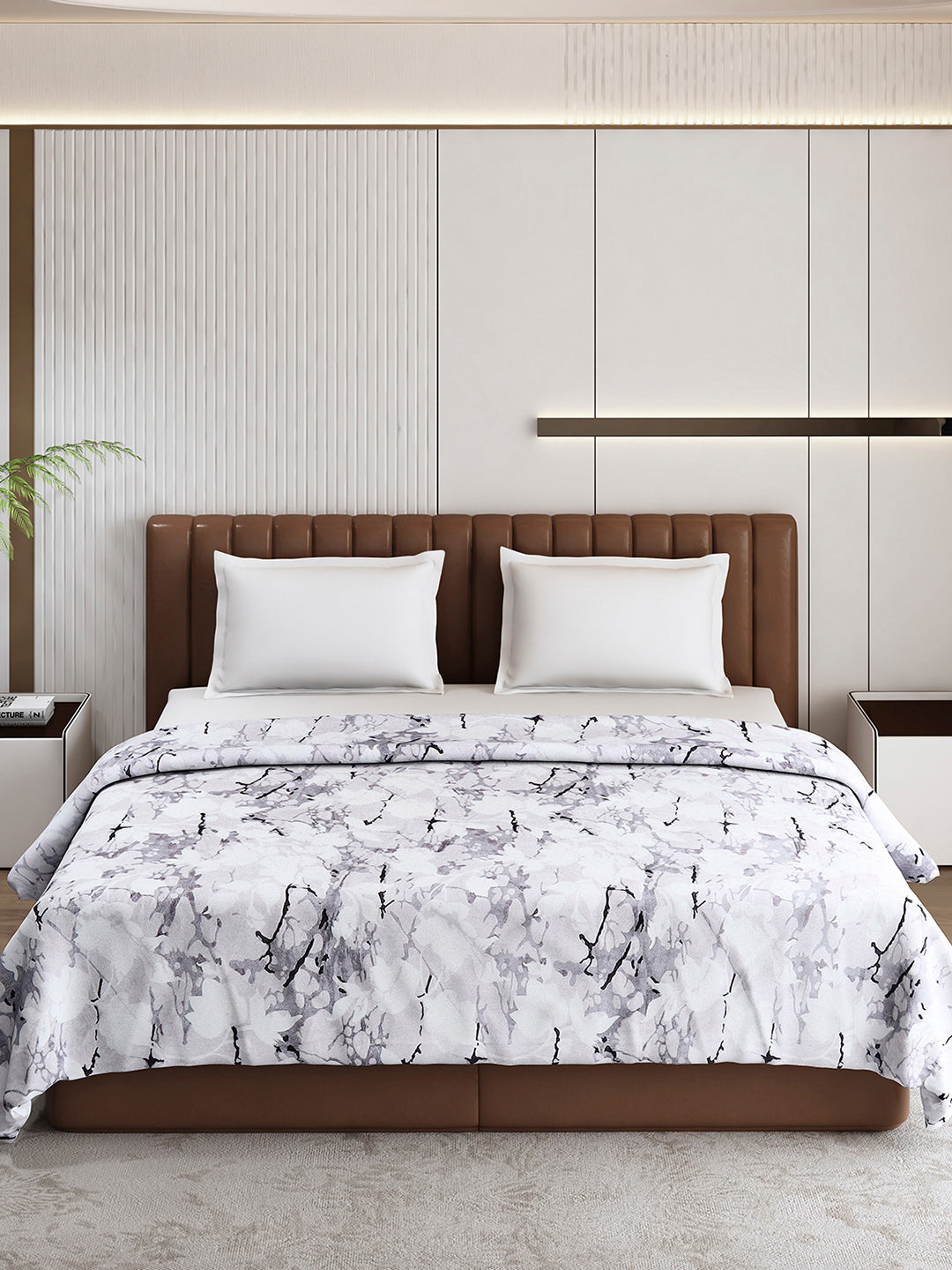 Printed Double Bed 300 GSM Blanket for AC Room - (Tulip)