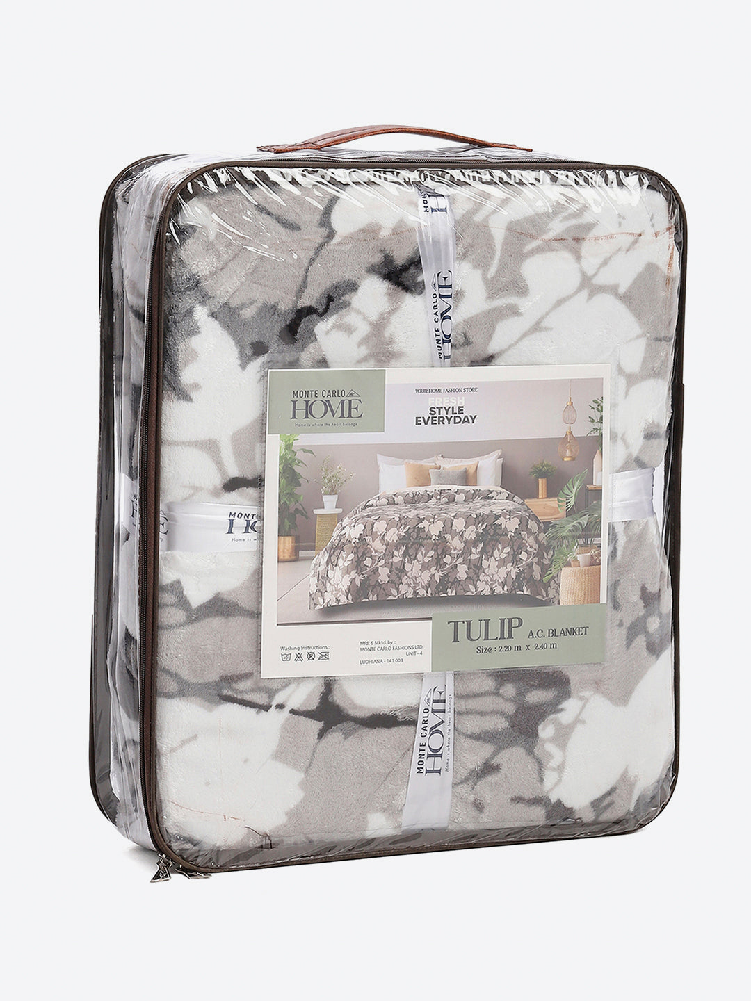 Printed Double Bed 300 GSM Blanket for AC Room - (Tulip)