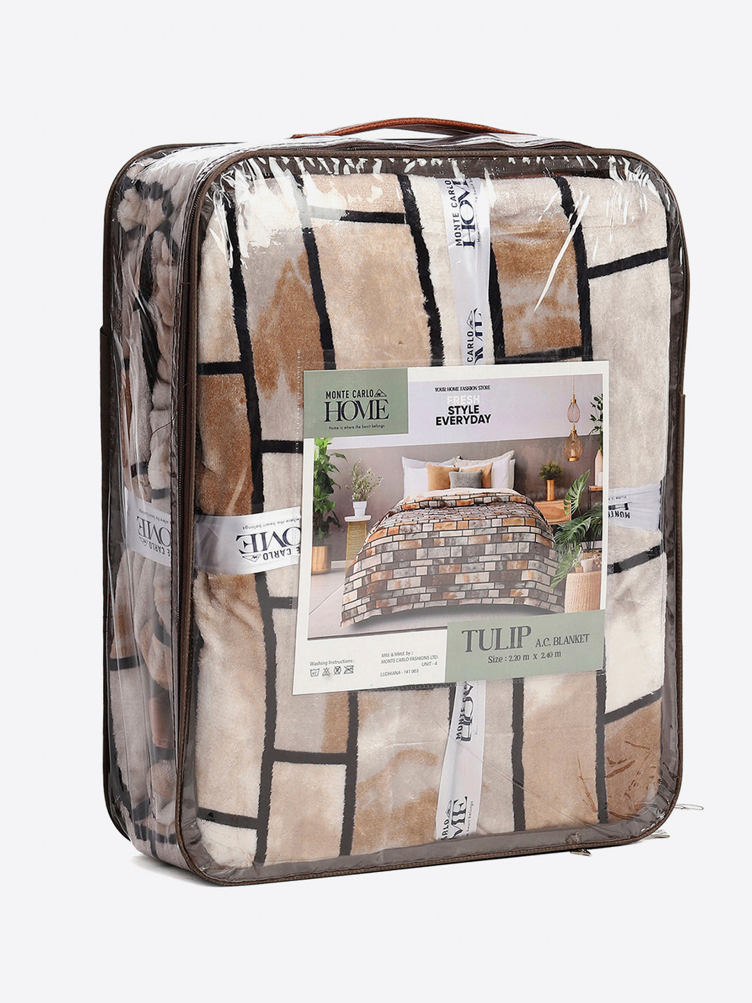 Printed Double Bed 300 GSM Blanket for AC Room - (Tulip)