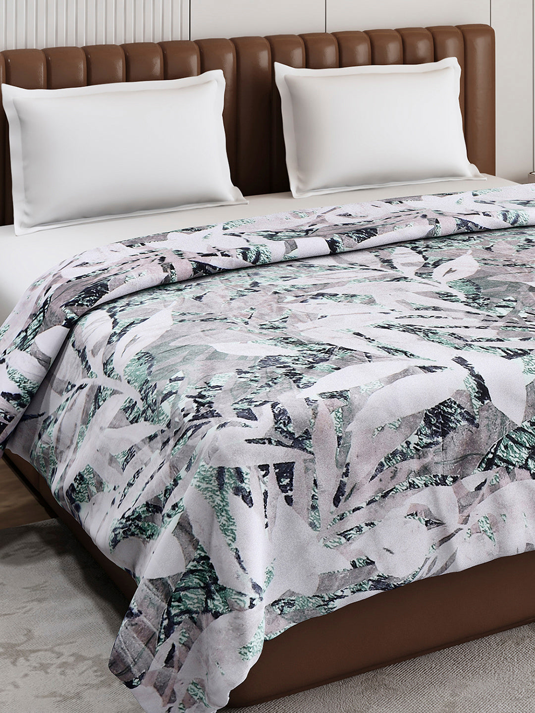 Printed Double Bed 300 GSM Blanket for AC Room - (Tulip)