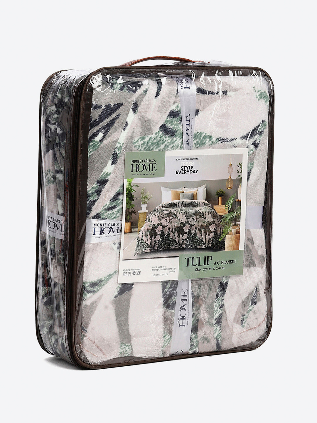 Printed Double Bed 300 GSM Blanket for AC Room - (Tulip)