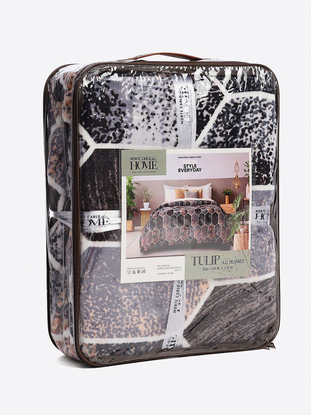 Printed Double Bed 300 GSM Blanket for AC Room - (Tulip)