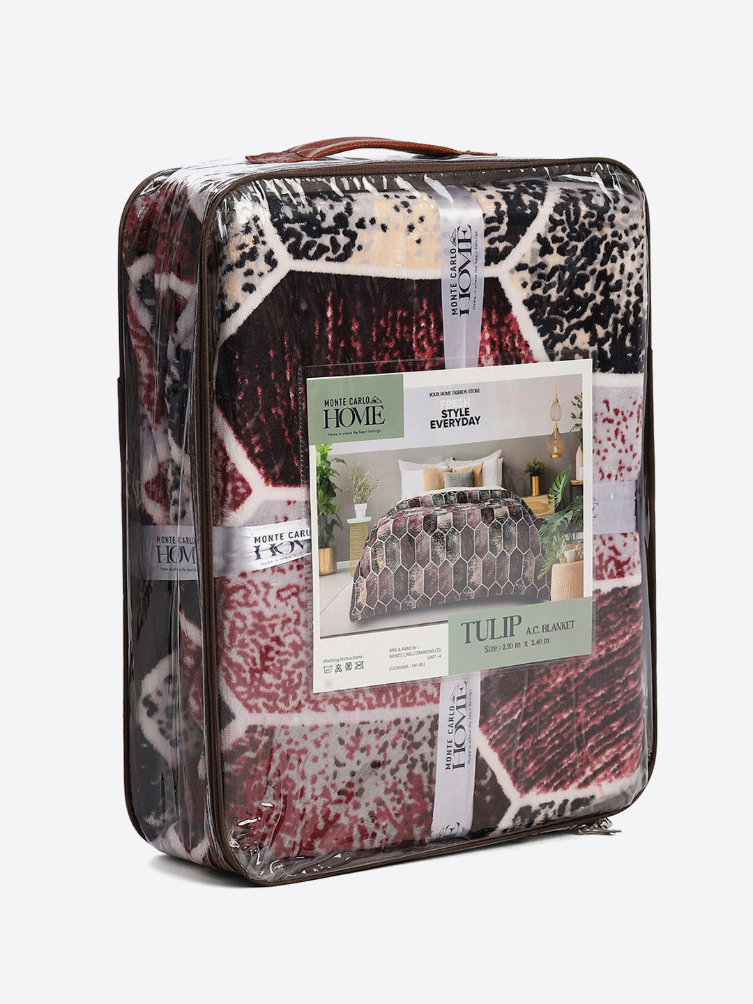 Printed Double Bed 300 GSM Blanket for AC Room - (Tulip)