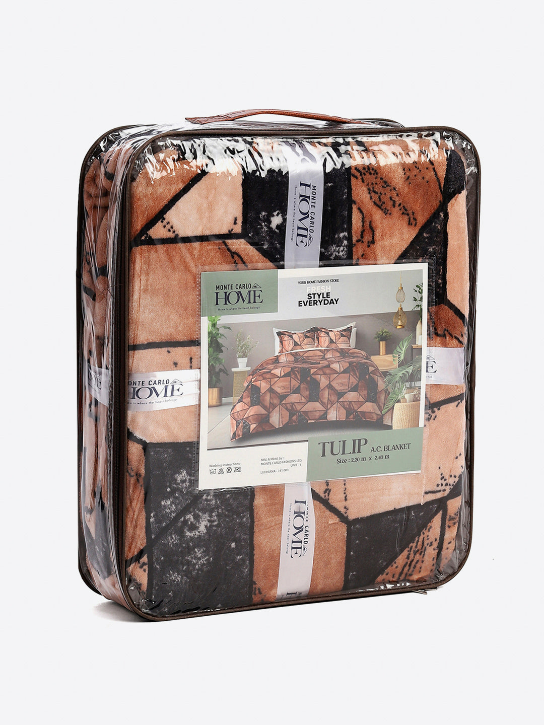 Printed Double Bed 300 GSM Blanket for AC Room - (Tulip)