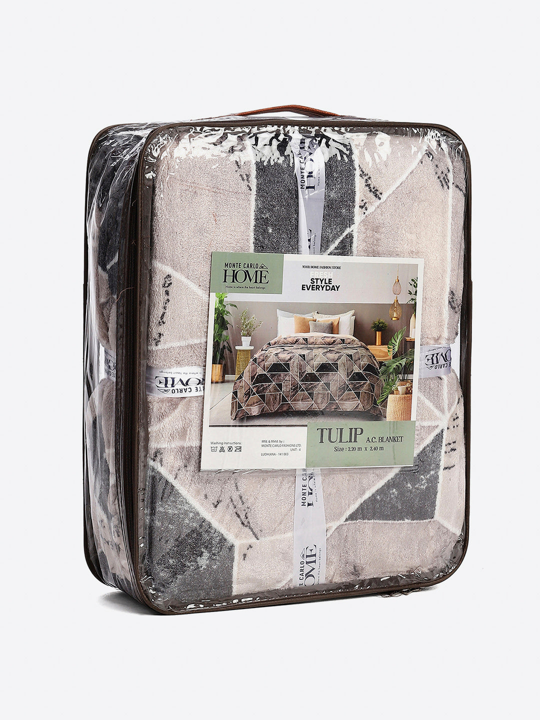 Printed Double Bed 300 GSM Blanket for AC Room - (Tulip)