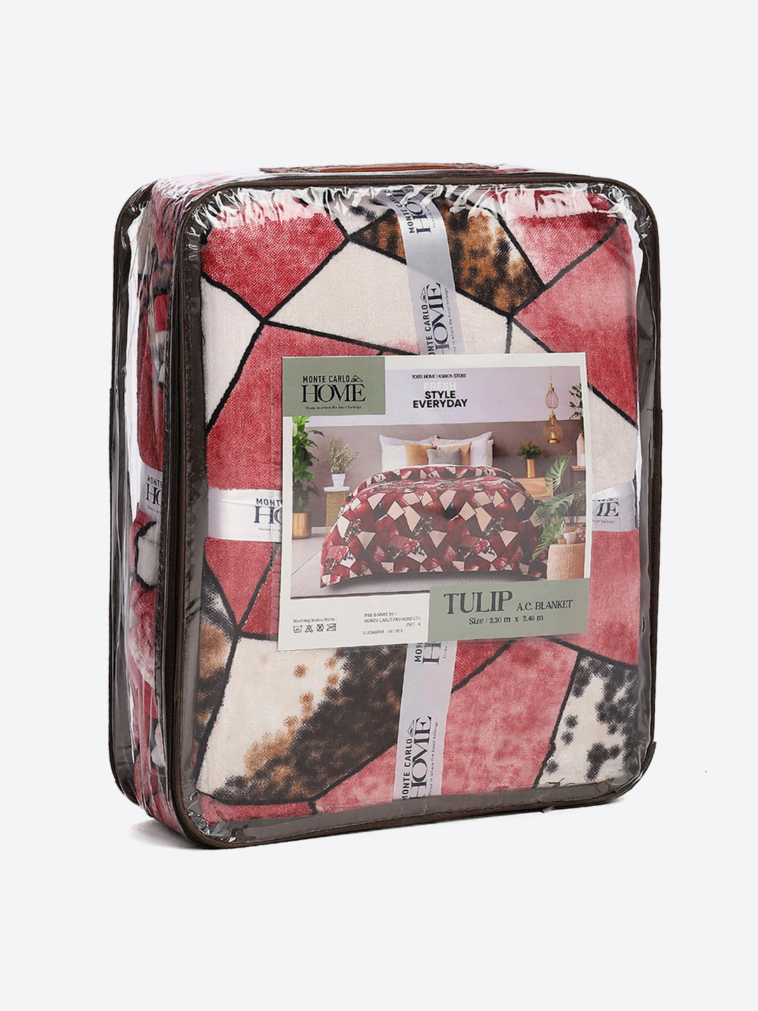 Printed Double Bed 300 GSM Blanket for AC Room - (Tulip)