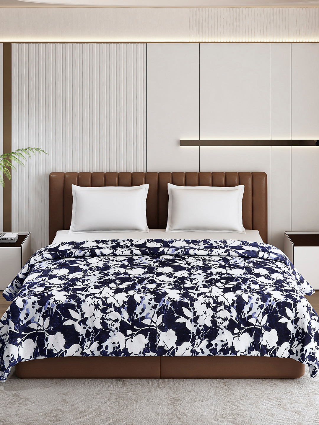 Printed Double Bed 300 GSM Blanket for AC Room - (Tulip)