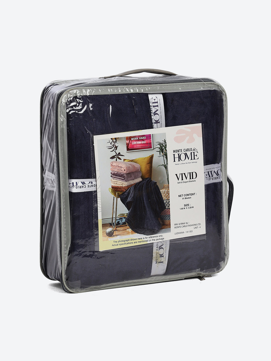 Solid Single Bed 300 GSM Blanket for AC Room - (Vivid)