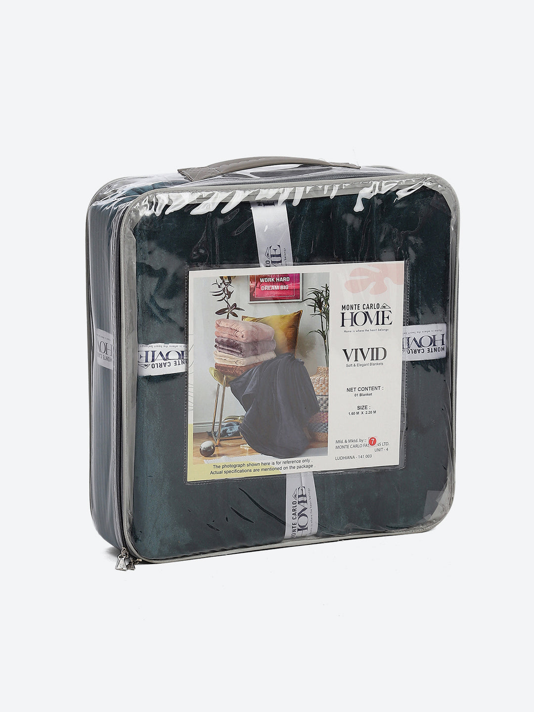 Solid Single Bed 300 GSM Blanket for AC Room - (Vivid)