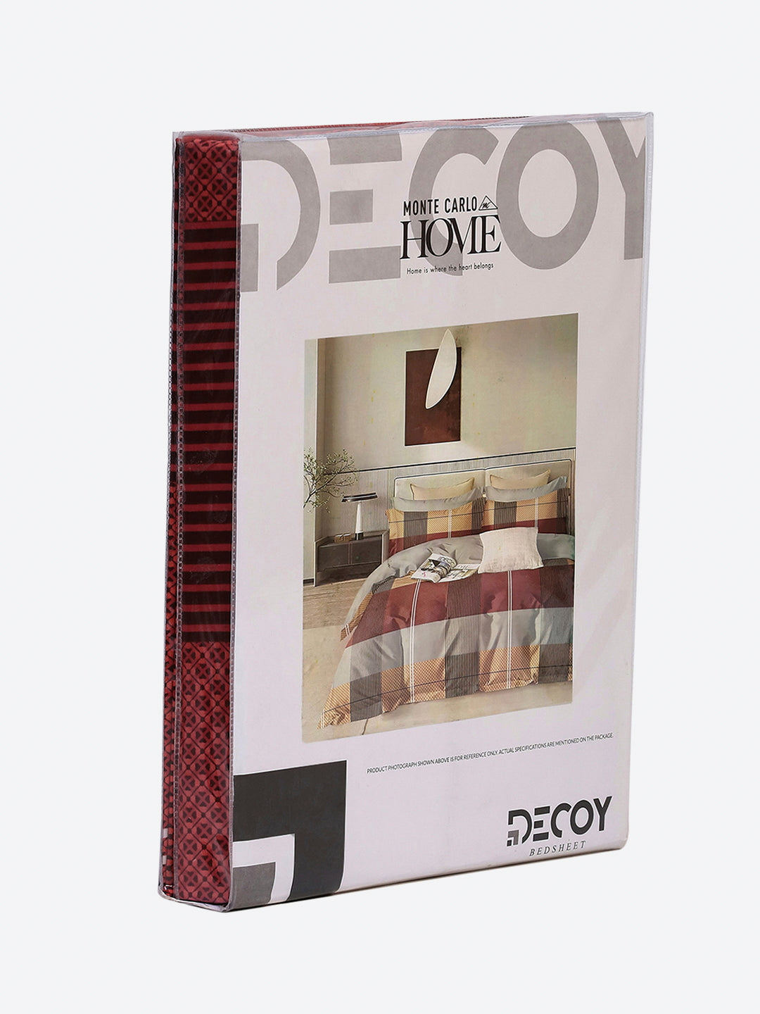 130 GSM Polyester Single Bedsheet with 1 Pillow Cover (Decoy)