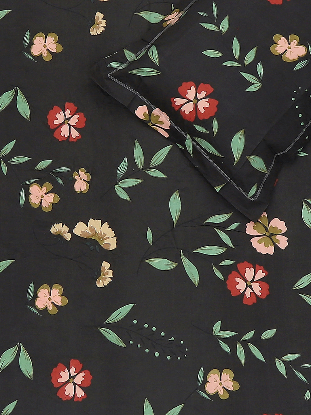 130 GSM Polyester Single Bedsheet with 1 Pillow Cover (Decoy)