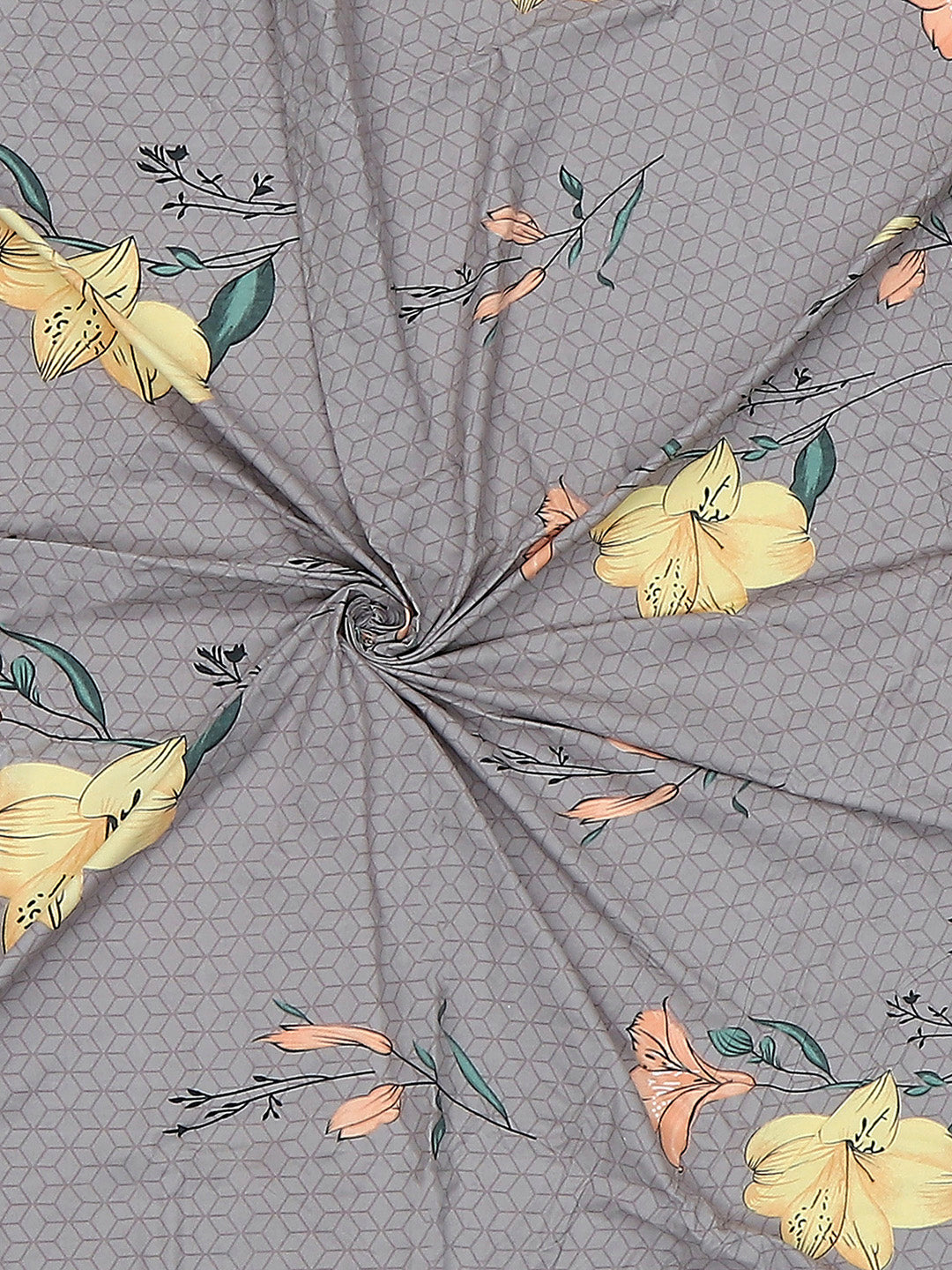 130 GSM Polyester Single Bedsheet with 1 Pillow Cover (Decoy)