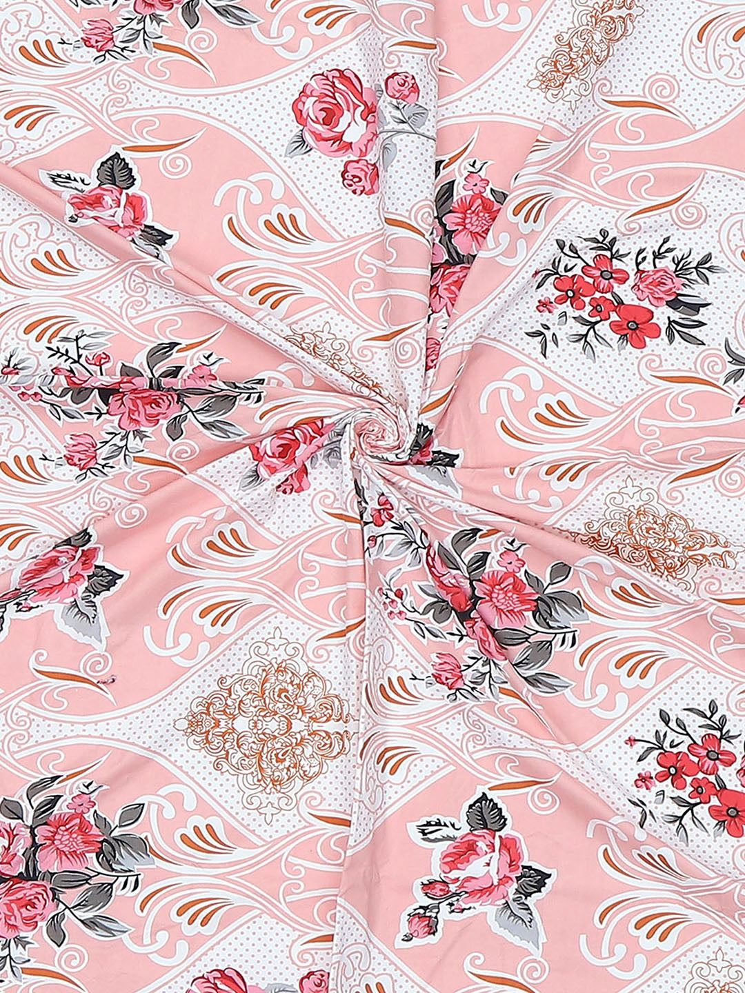 130 GSM Polyester Single Bedsheet with 1 Pillow Cover (Decoy)