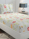 130 GSM Polyester Single Bedsheet with 1 Pillow Cover (Decoy)