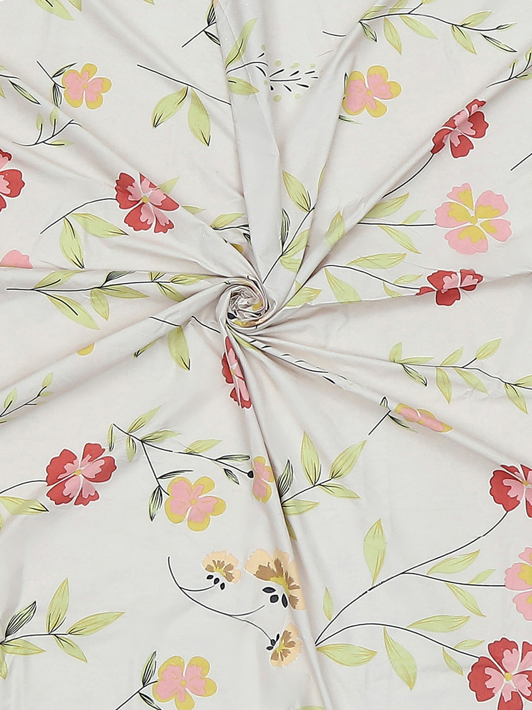 130 GSM Polyester Single Bedsheet with 1 Pillow Cover (Decoy)