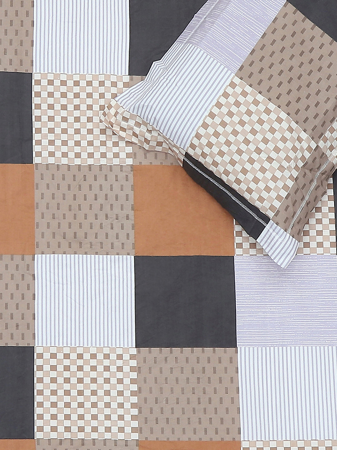 130 GSM Polyester Single Bedsheet with 1 Pillow Cover (Decoy)