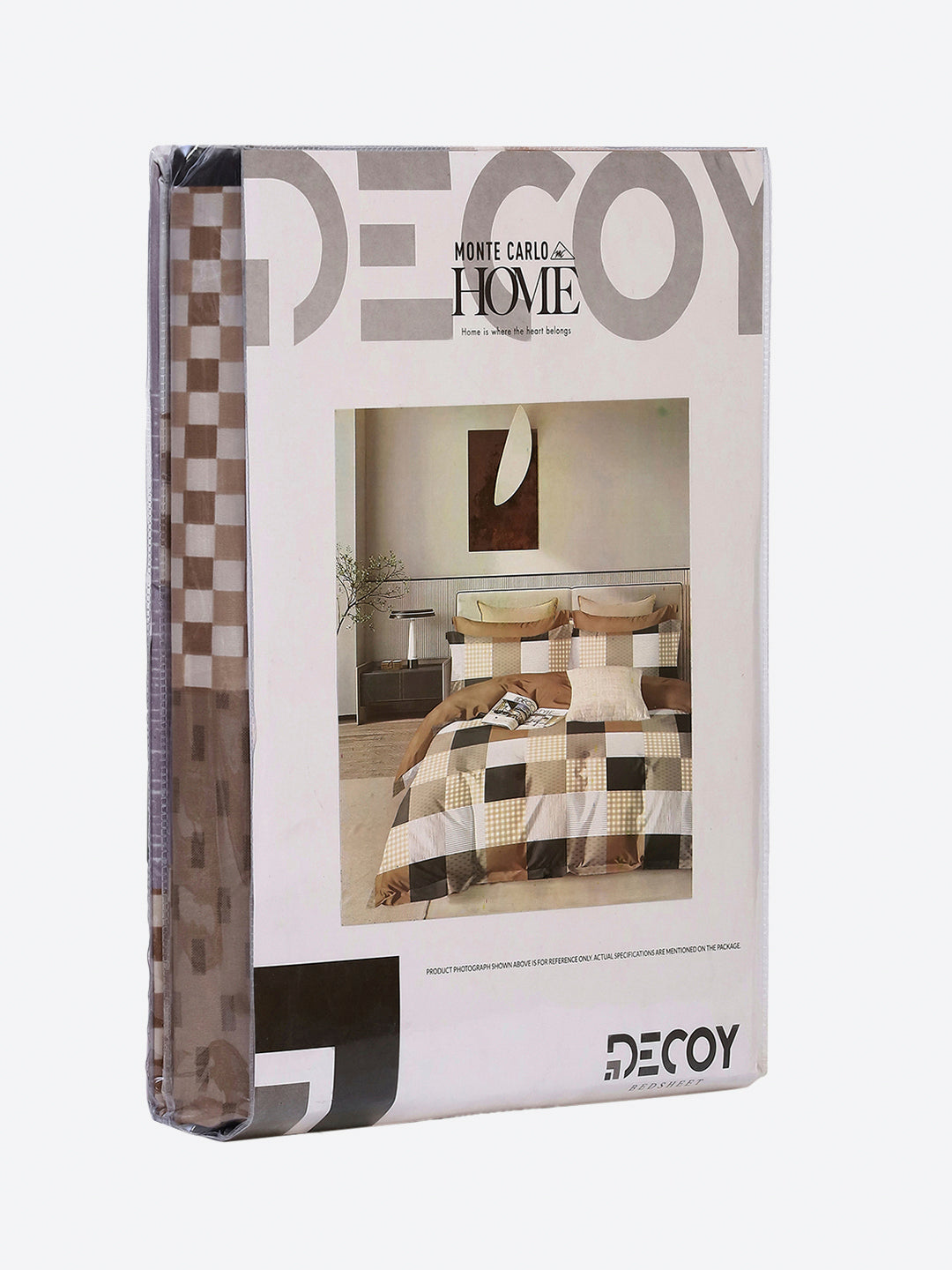 130 GSM Polyester Single Bedsheet with 1 Pillow Cover (Decoy)