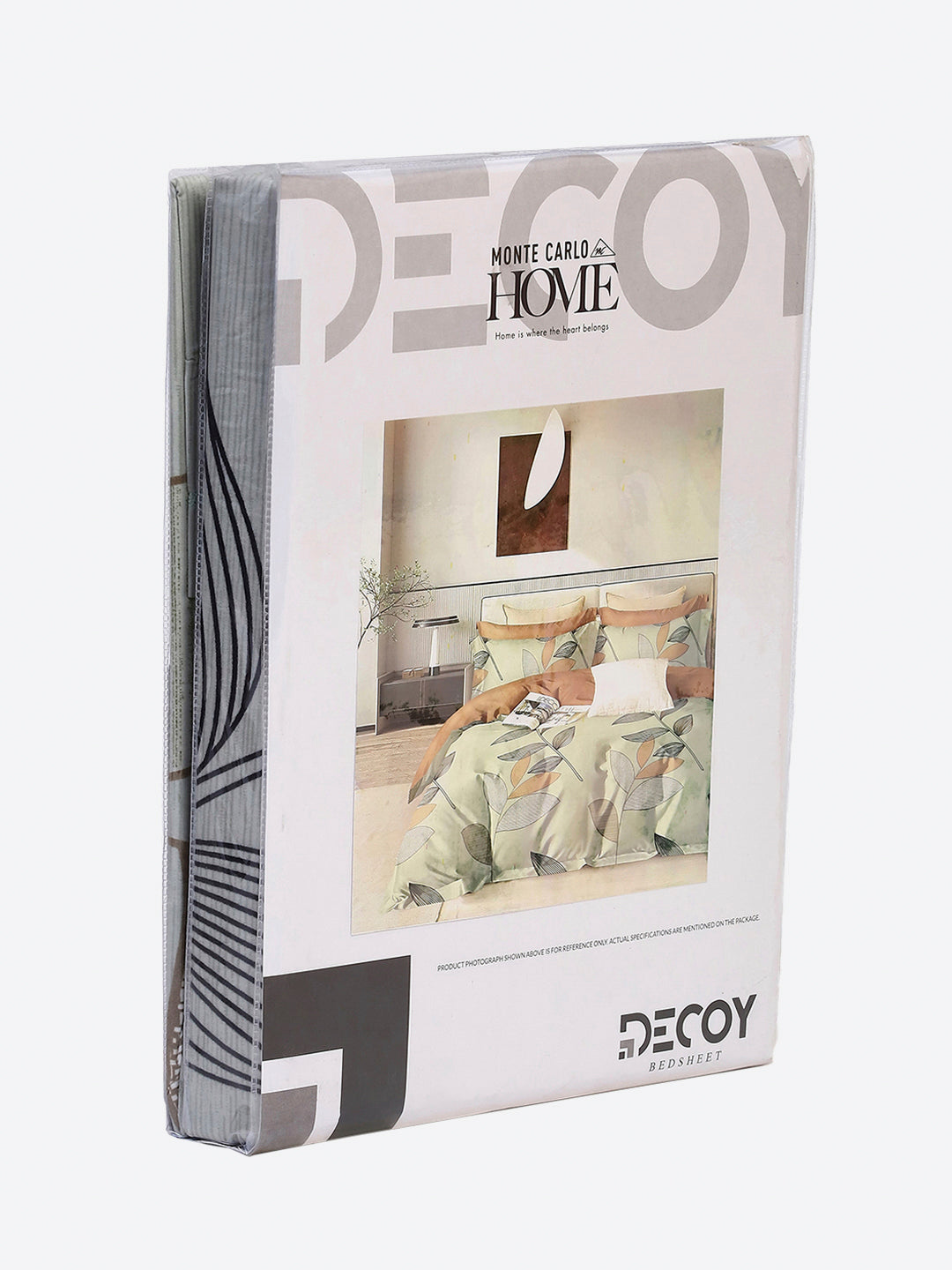 130 GSM Polyester Single Bedsheet with 1 Pillow Cover (Decoy)