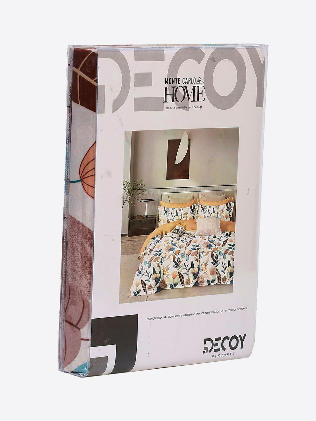 130 GSM Polyester Single Bedsheet with 1 Pillow Cover (Decoy)