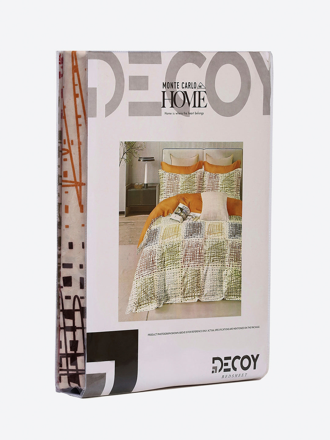 130 GSM Polyester Single Bedsheet with 1 Pillow Cover (Decoy)