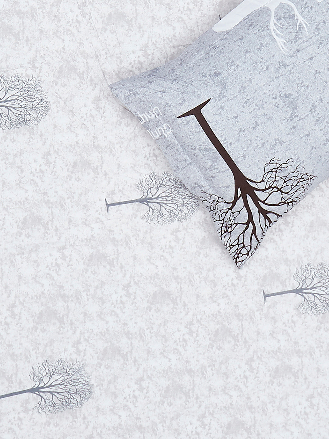 130 GSM Polyester King Size 1 Bedsheet with 2 Pillow Covers (Edmond)