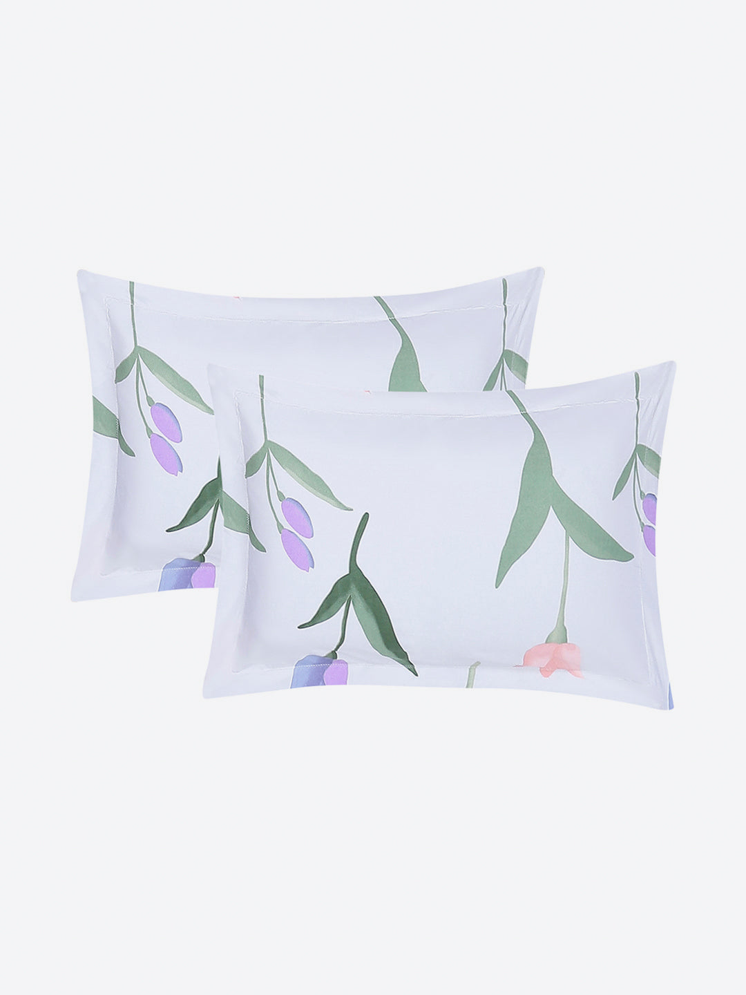 130 GSM Polyester King Size 1 Bedsheet with 2 Pillow Covers (Edmond)