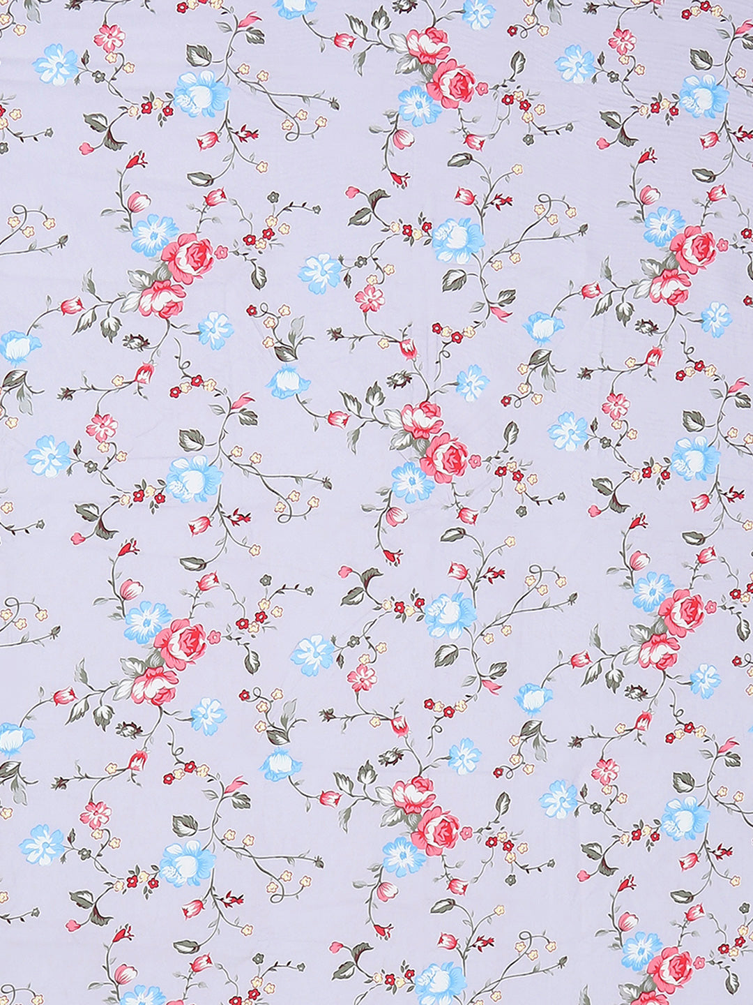 130 GSM Polyester King Size 1 Bedsheet with 2 Pillow Covers (Edmond)