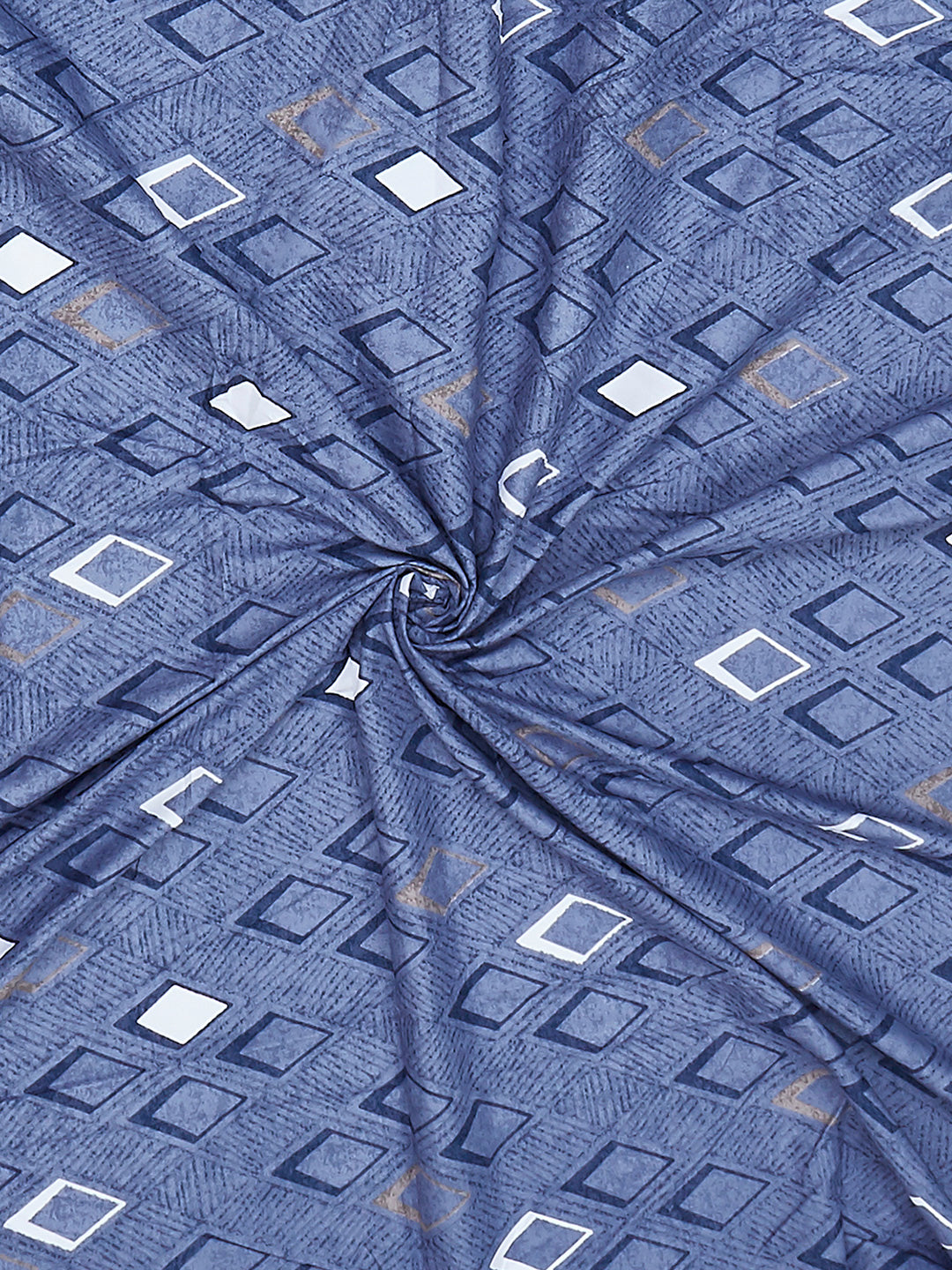 130 GSM Polyester King Size 1 Bedsheet with 2 Pillow Covers (Edmond)