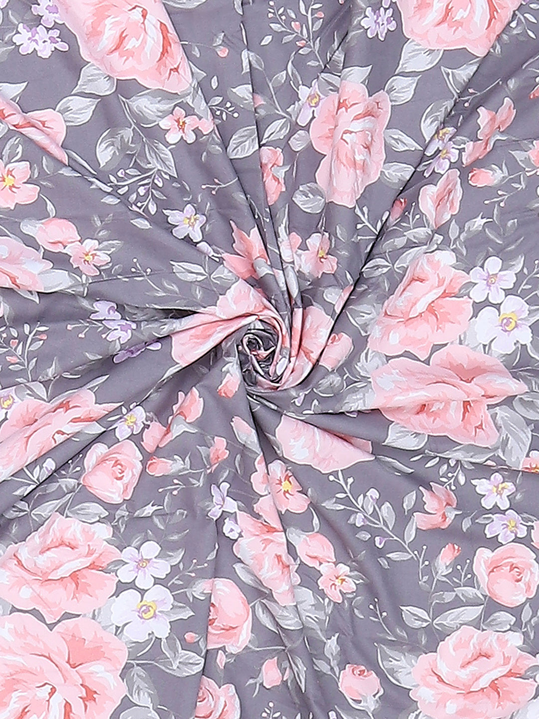 130 GSM Polyester King Size 1 Bedsheet with 2 Pillow Covers (Edmond)