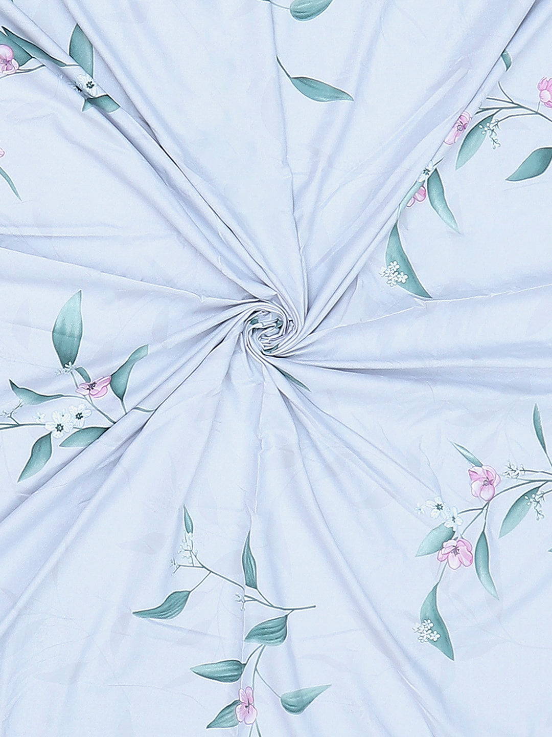 130 GSM Polyester King Size 1 Bedsheet with 2 Pillow Covers (Edmond)