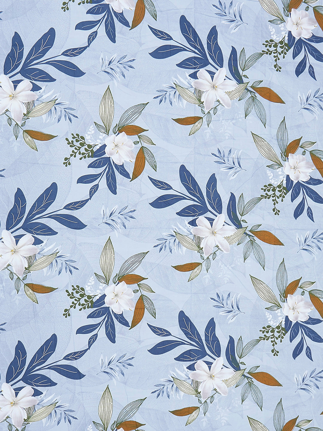 130 GSM Polyester King Size 1 Bedsheet with 2 Pillow Covers (Edmond)