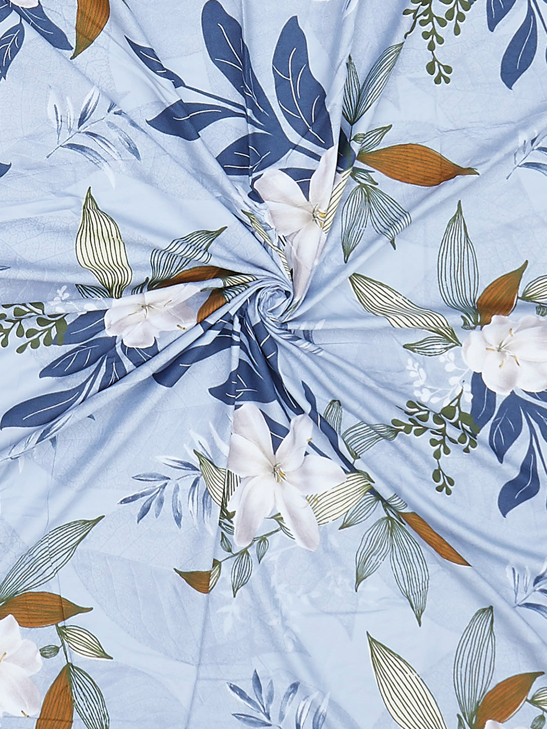 130 GSM Polyester King Size 1 Bedsheet with 2 Pillow Covers (Edmond)