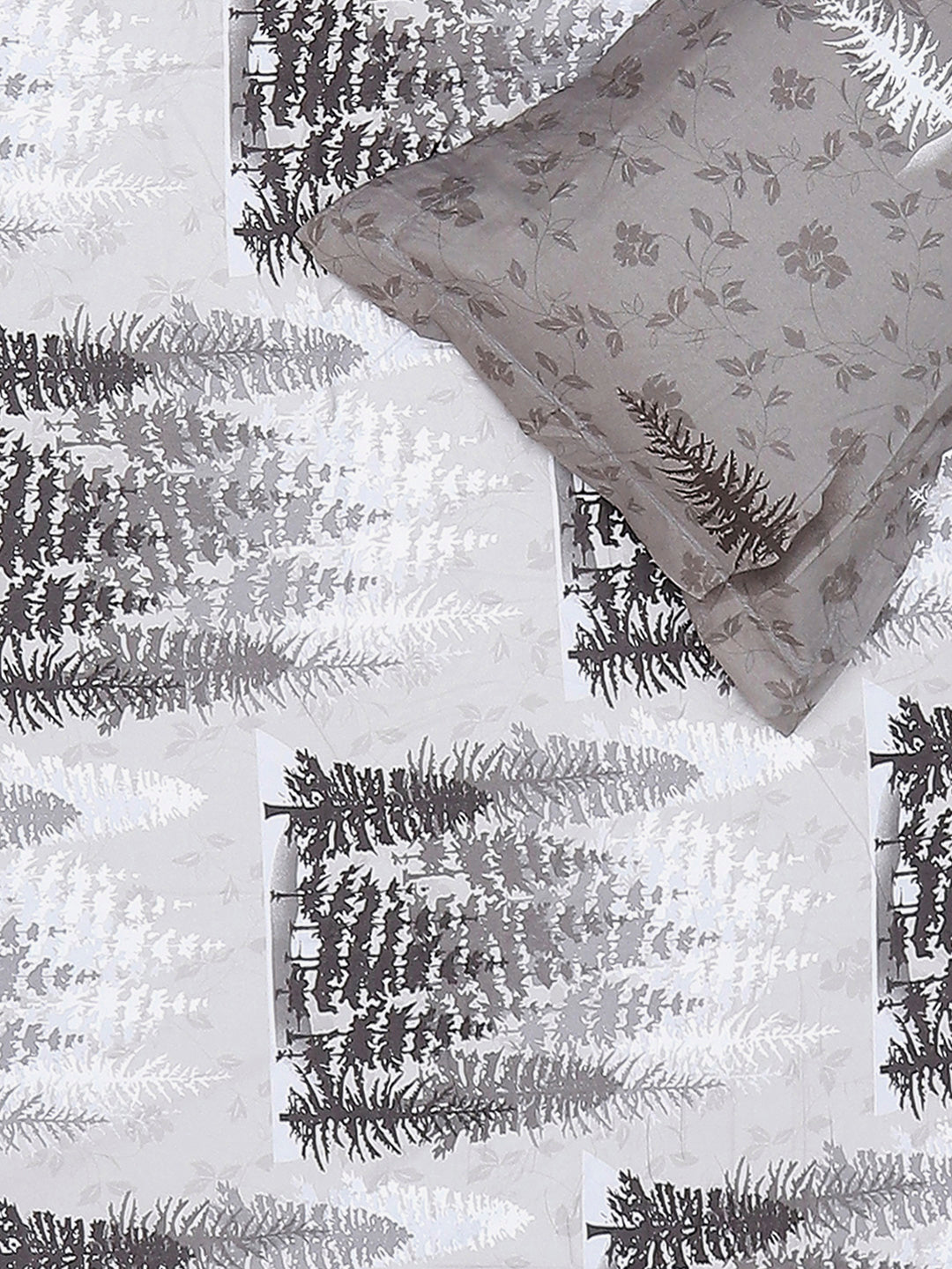 130 GSM Polyester King Size 1 Bedsheet with 2 Pillow Covers (Edmond)