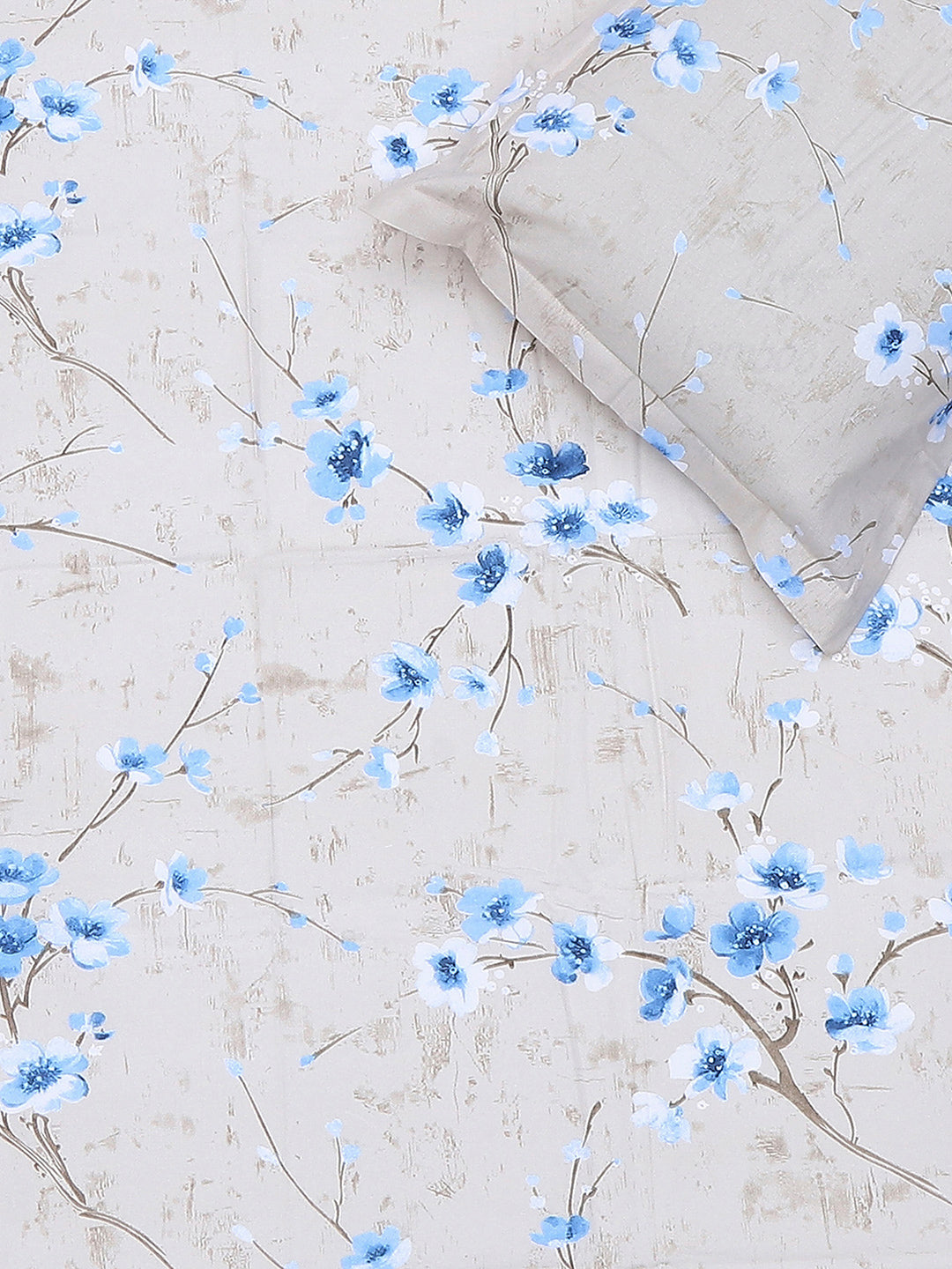 104 TC Cotton Single Bedsheet with 1 Pillow Cover (Elegance)