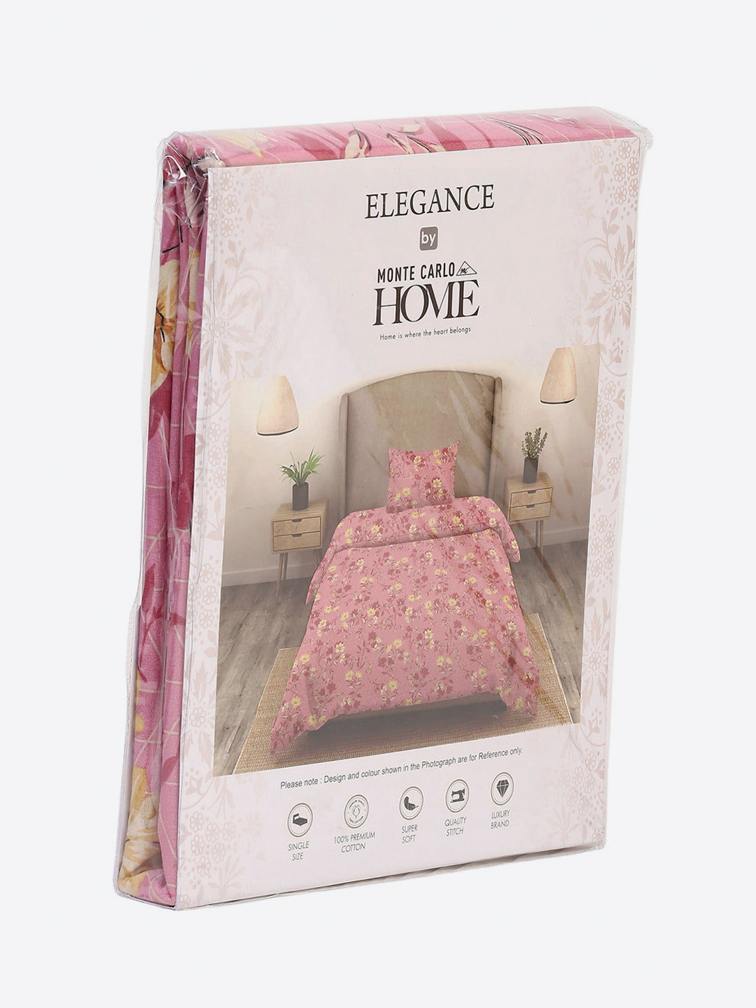 104 TC Cotton Single Bedsheet with 1 Pillow Cover (Elegance)