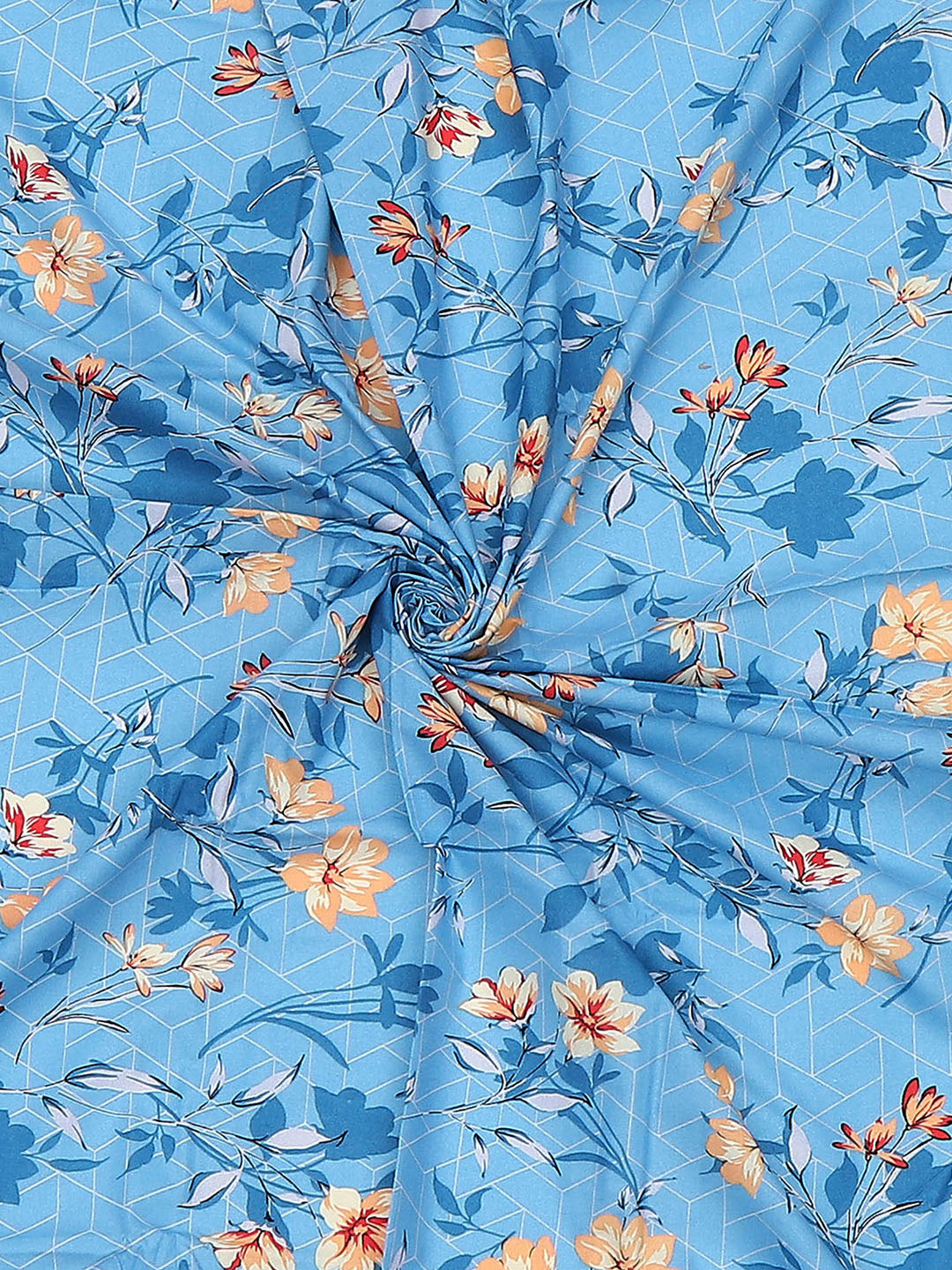 104 TC Cotton Single Bedsheet with 1 Pillow Cover (Elegance)