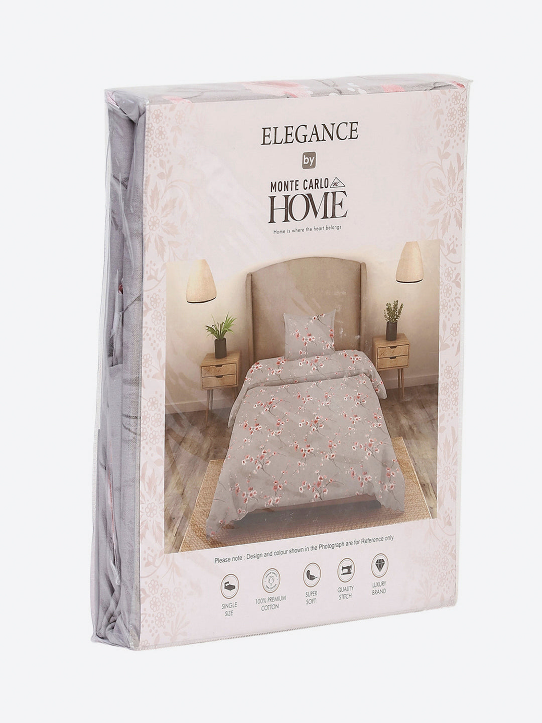 104 TC Cotton Single Bedsheet with 1 Pillow Cover (Elegance)