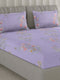 130 GSM Polyester Double Bed 1 Bedsheet with 2 Pillow Covers (Fashnik)