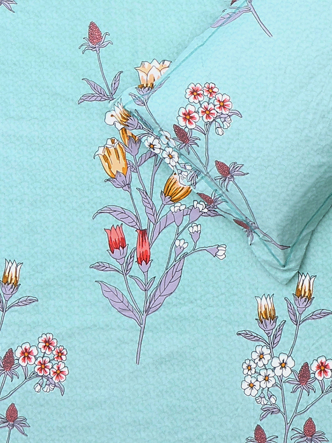 130 GSM Polyester Double Bed 1 Bedsheet with 2 Pillow Covers (Fashnik)