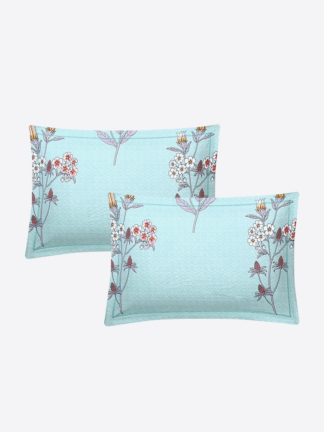 130 GSM Polyester Double Bed 1 Bedsheet with 2 Pillow Covers (Fashnik)