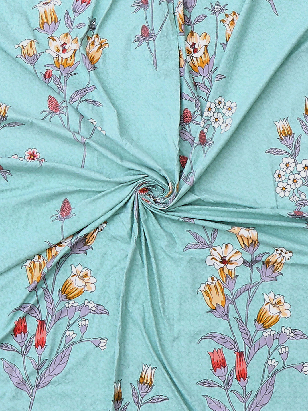 130 GSM Polyester Double Bed 1 Bedsheet with 2 Pillow Covers (Fashnik)