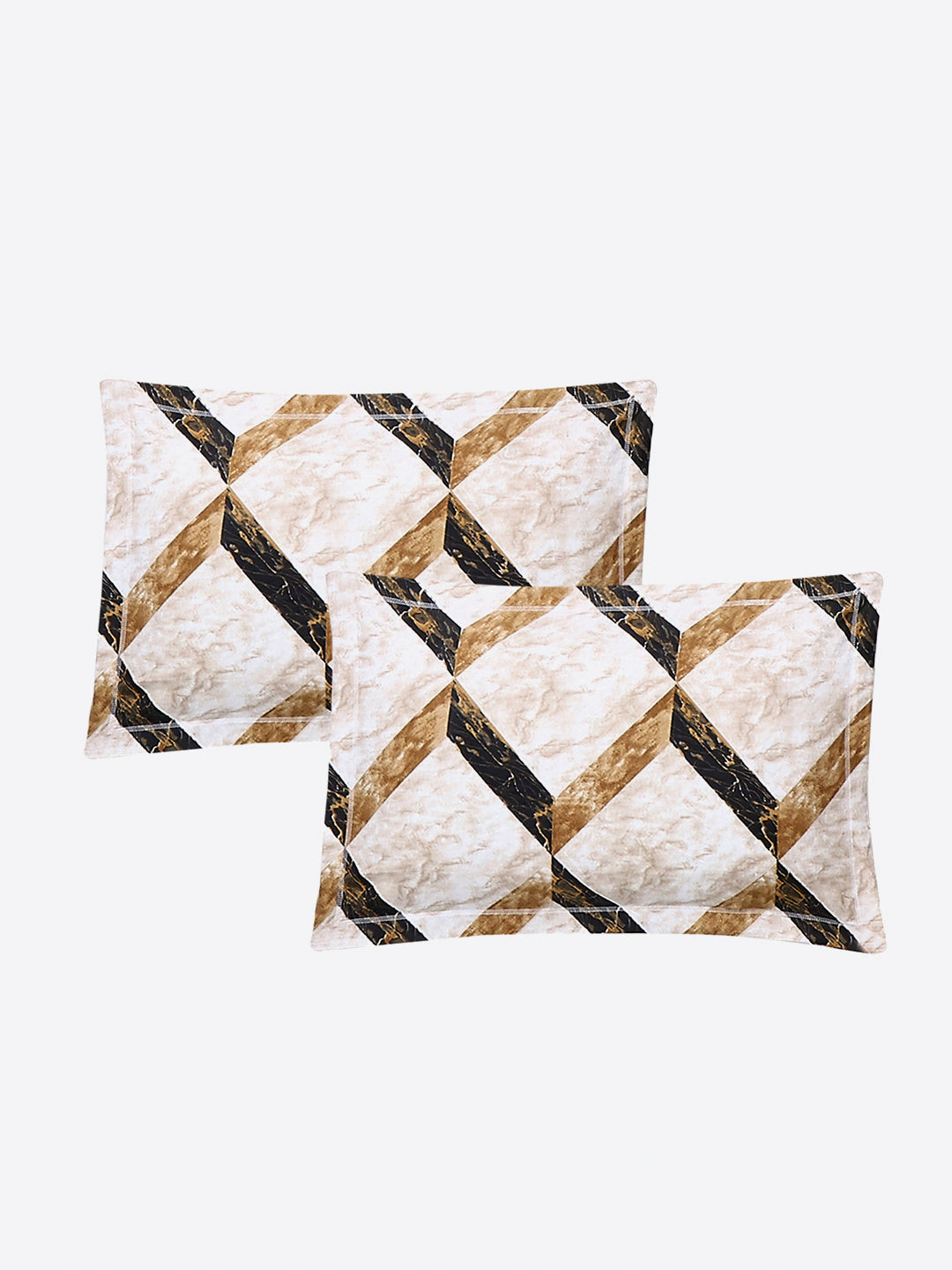 130 GSM Polyester Double Bed 1 Bedsheet with 2 Pillow Covers (Fashnik)