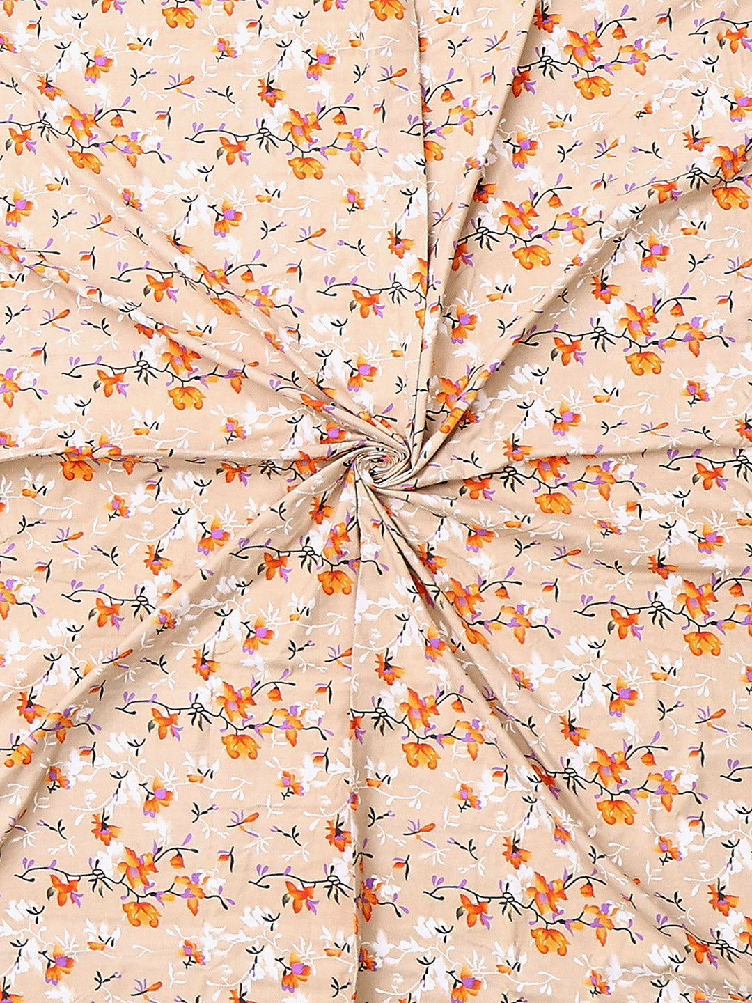 130 GSM Polyester Double Bed 1 Bedsheet with 2 Pillow Covers (Fashnik)