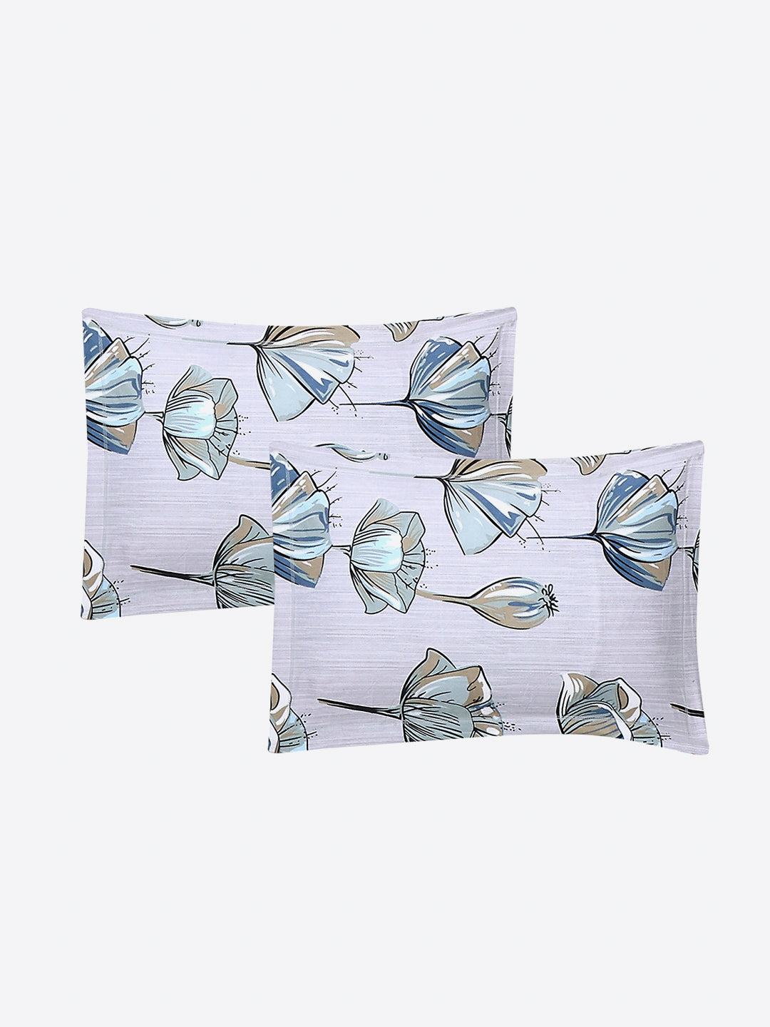 130 GSM Polyester Double Bed 1 Bedsheet with 2 Pillow Covers (Fashnik)