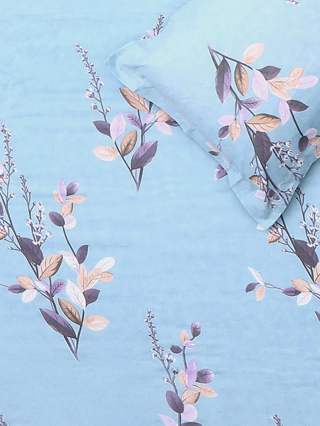 130 GSM Polyester Double Bed 1 Bedsheet with 2 Pillow Covers (Fashnik)